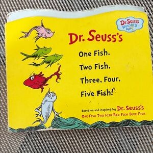 Dr. Seuss's Vibrant FishBook- Yellow, Red, Green, Pink